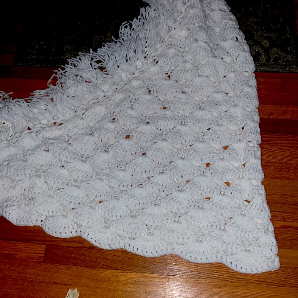 Off white Crocheted shawl